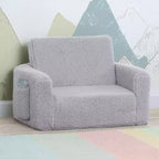 Fauteuil convertible 2-en-1 en peluche pour enfants Cozee de Delta Children