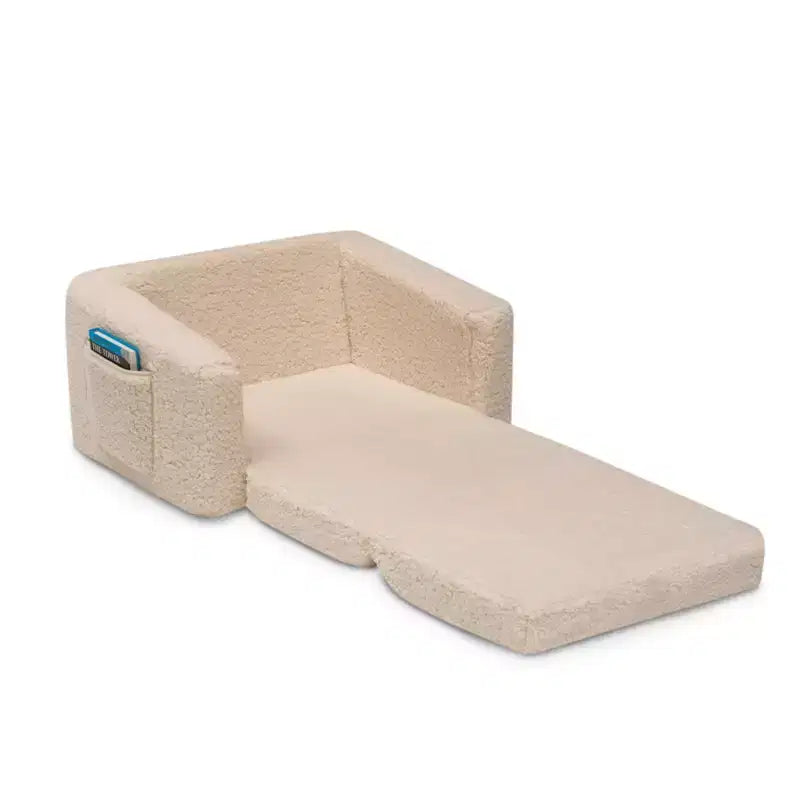 Fauteuil convertible 2-en-1 en peluche pour enfants Cozee de Delta Children