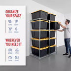 Étagère à bacs SafeRacks de 102 litres – Lot de 2
