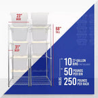 Étagère à bacs SafeRacks de 102 litres – Lot de 2