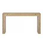 Console en Bois avec Tiroirs, Table d'Entrée à Pieds Épais, Table de Couloir Minimaliste avec Rangement