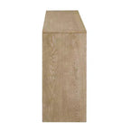 Console en Bois avec Tiroirs, Table d'Entrée à Pieds Épais, Table de Couloir Minimaliste avec Rangement