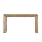 Console en Bois avec Tiroirs, Table d'Entrée à Pieds Épais, Table de Couloir Minimaliste avec Rangement