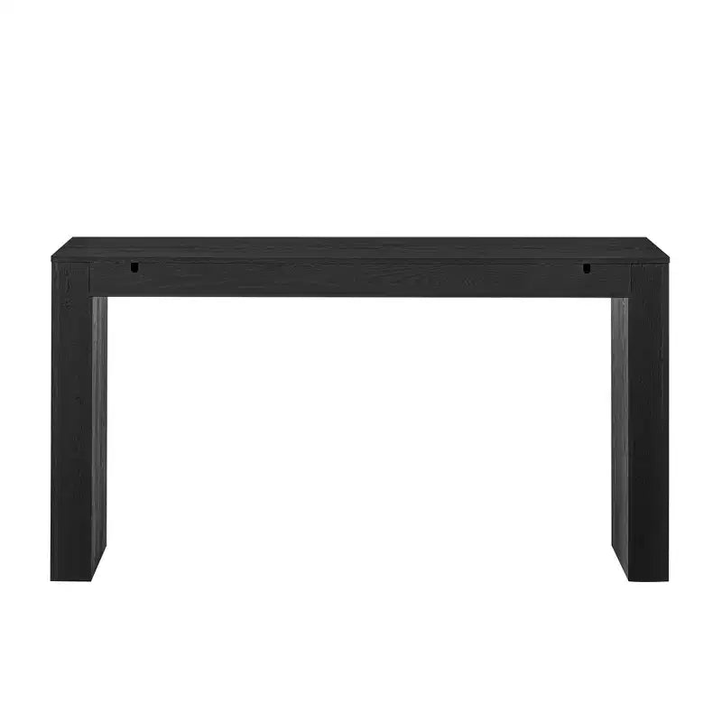 Console en Bois avec Tiroirs, Table d'Entrée à Pieds Épais, Table de Couloir Minimaliste avec Rangement