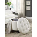 HomeStock Comfort Round Ottoman