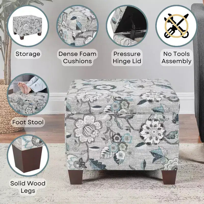 Pouf de rangement Madison HomeStock