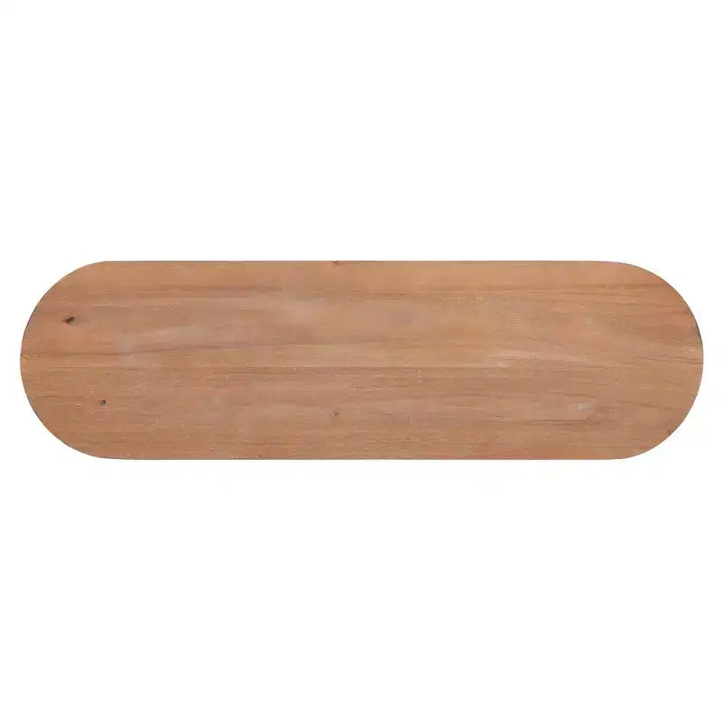 Console étroite en rotin Luxystar avec plateau ovale et rangement pour salon et entrée