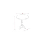 Ensemble Table et Chaises de Cuisine - Table ronde et 4 chaises
