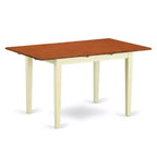 Ensemble de salle à manger moderne 3 pièces avec 2 chaises - Table et chaises de cuisine blanc lin