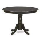 Ensemble de table de cuisine pour 4 personnes - Table à manger ronde de 107 cm avec 4 chaises - Ensemble de salle à manger au charme classique