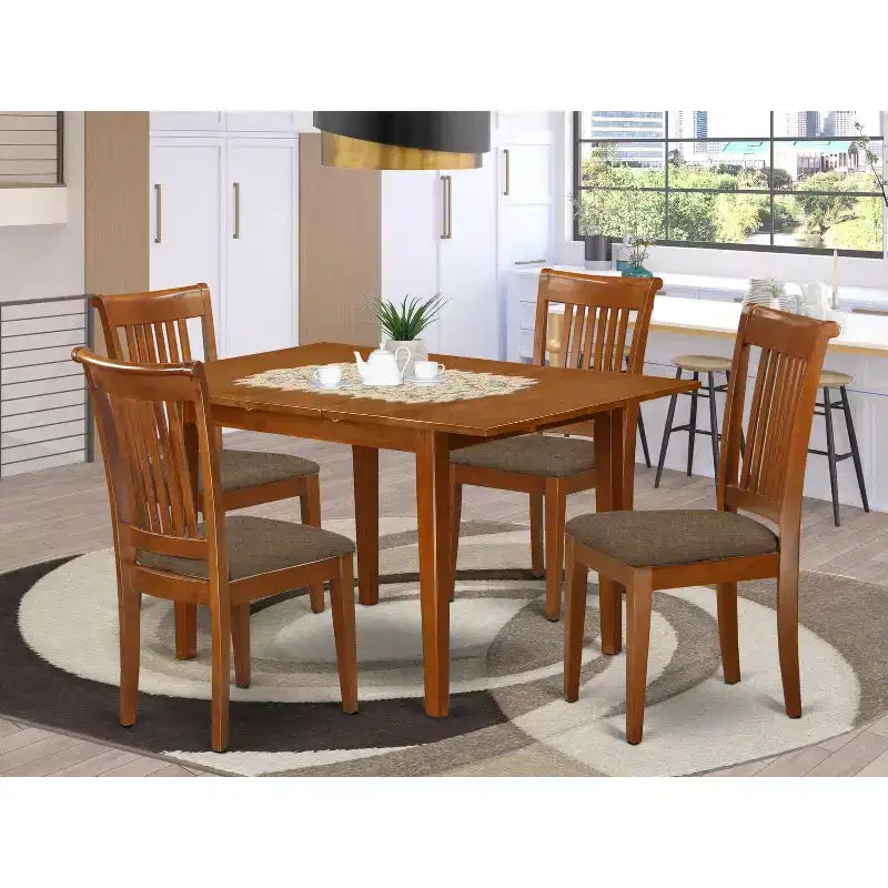 Ensemble de salle à manger rustique - Petite table et chaises de cuisine - Style ferme moderne