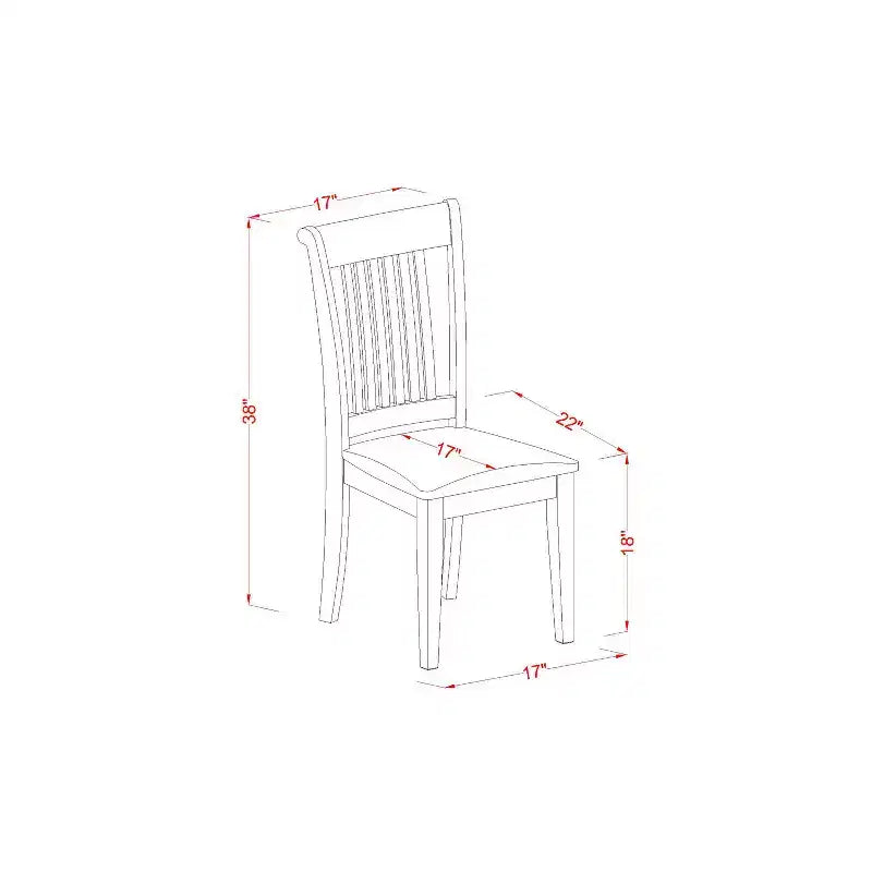 Ensemble de salle à manger rustique - Petite table et chaises de cuisine - Style ferme moderne