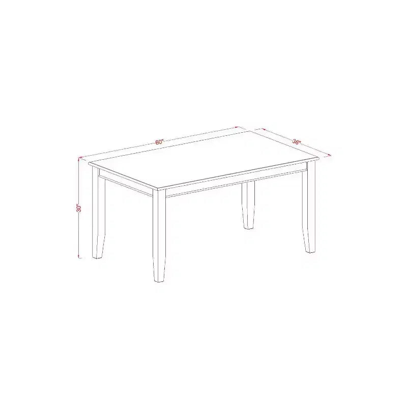 Ensemble de salle à manger du sud-ouest - Table et chaises - Ensemble de salle à manger 7 pièces - Style ferme moderne