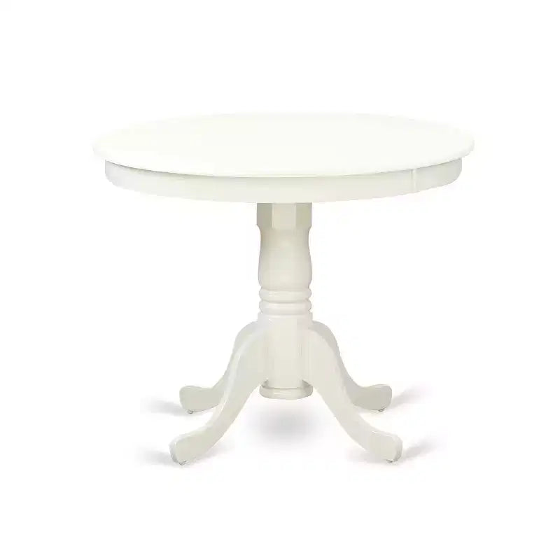 Ensemble de table à manger ronde - Table de 91 cm et 2 chaises - Flamant rose et blanc lin