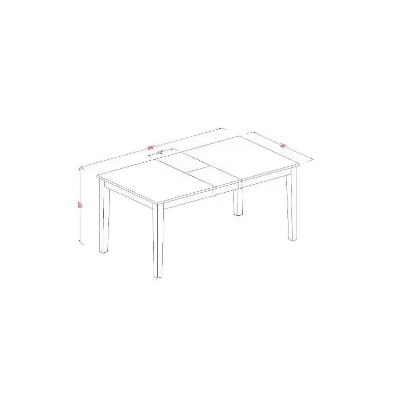 Ensemble table et chaises de salle à manger rustiques - Table et chaises en bois massif pour cuisine ou salle à manger