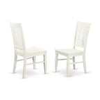 Table à manger HomeStock 5 pièces rectangulaire avec plateau en bois massif finition lin blanc, 2 bancs et 2 chaises