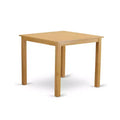 HomeStock 5-Pc Natural Oak Finish Solid Wood Top - Dining Room Set - Seats 4