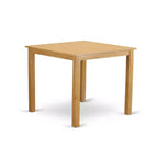 HomeStock 5-Pc Natural Oak Finish Solid Wood Top - Dining Room Set - Seats 4