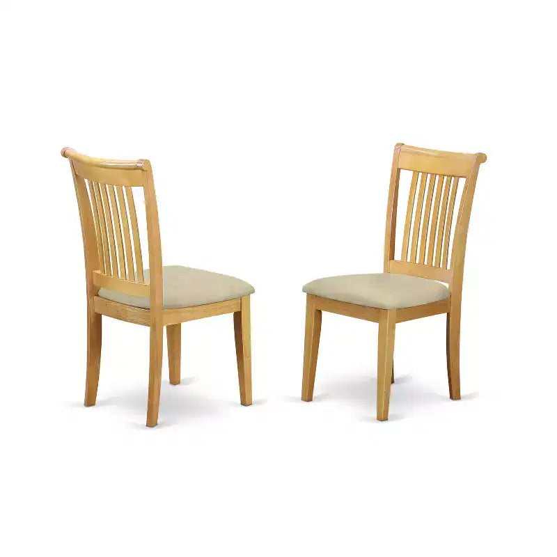 Ensemble table et chaises de salle à manger rondes style sud-ouest - 3 pièces - Finition chêne, 42 pouces
