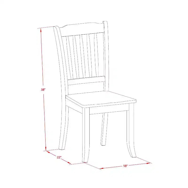 Ensemble Table de Cuisine Bohème - Salle à Manger 3 Pièces pour Petits Espaces - Table Ronde et 2 Chaises - 107 cm - Merisier Noir