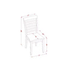 Ensemble table à manger ronde avec pied central - 3 chaises de cuisine - Finition acajou 36 pouces - Salle à manger pour petits espaces