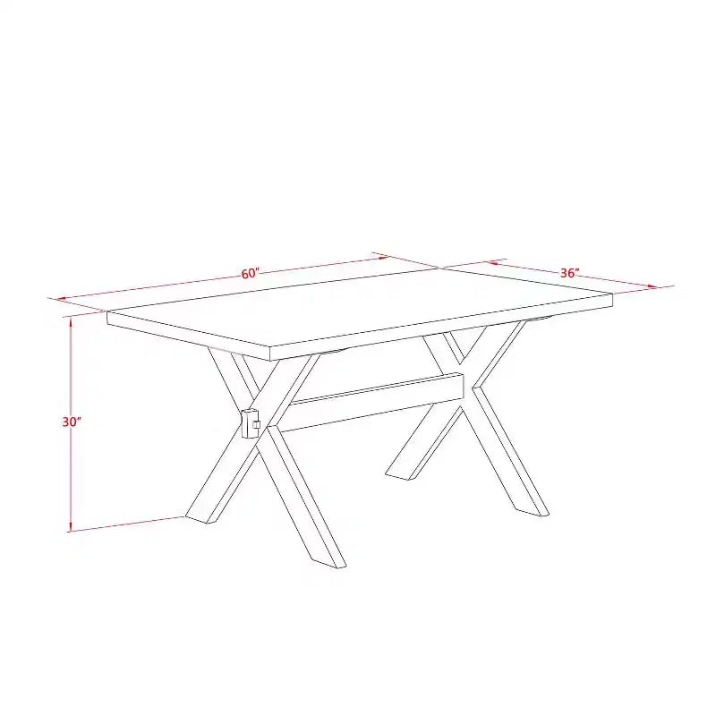 Table de salle à manger HomeStock 5 pièces, plateau en bois massif, finition brossée blanc lin, avec 4 chaises
