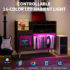 Meuble de rangement pour tourne-disque, Meuble de rangement pour vinyles, Table pour tourne-disque