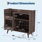 Meuble de rangement pour tourne-disque, Meuble de rangement pour vinyles, Table pour tourne-disque