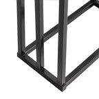 Porte-serviettes autoportant, support à serviettes à 3 niveaux pour couvertures, porte-serviettes industriel moderne en métal léger chromé pour serviettes de toilette