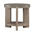 Liberty Furniture,Affinity Round End Table for Living Room, Concrete Tops