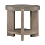 Liberty Furniture,Affinity Round End Table for Living Room, Concrete Tops