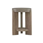 Liberty Furniture, Table d'appoint ronde Affinity pour le salon, plateaux en béton