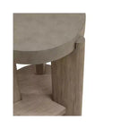 Liberty Furniture, Table d'appoint ronde Affinity pour le salon, plateaux en béton