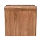 Jofran, Table d'appoint carrée incurvée style cascade en bois massif Jofran Brooklyn Mid-Century Modern