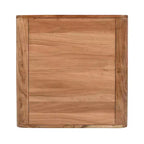 Jofran, Table d'appoint carrée incurvée style cascade en bois massif Jofran Brooklyn Mid-Century Modern
