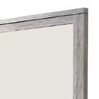 Miroir mural Royal Hampton avec cadre rectangulaire et détails moulés, gris