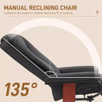 Fauteuil inclinable de VR moderne, Fauteuil inclinable pivotant en cuir PU avec repose-pieds pour salon