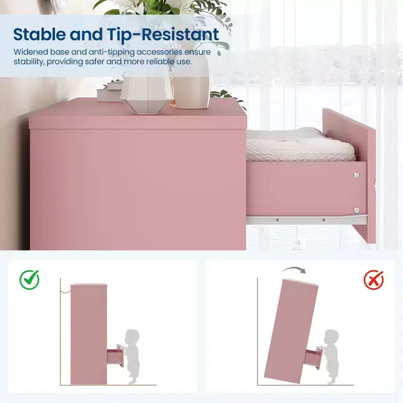Commode en bois pour chambre à coucher avec 4 tiroirs, commode haute moderne, commode large avec poignées dorées, table de chevet commode, armoire de rangement