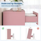 Commode en bois pour chambre à coucher avec 4 tiroirs, commode haute moderne, commode large avec poignées dorées, table de chevet commode, armoire de rangement