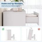 Commode en bois pour chambre à coucher avec 4 tiroirs, commode haute moderne, commode large avec poignées dorées, table de chevet commode, armoire de rangement