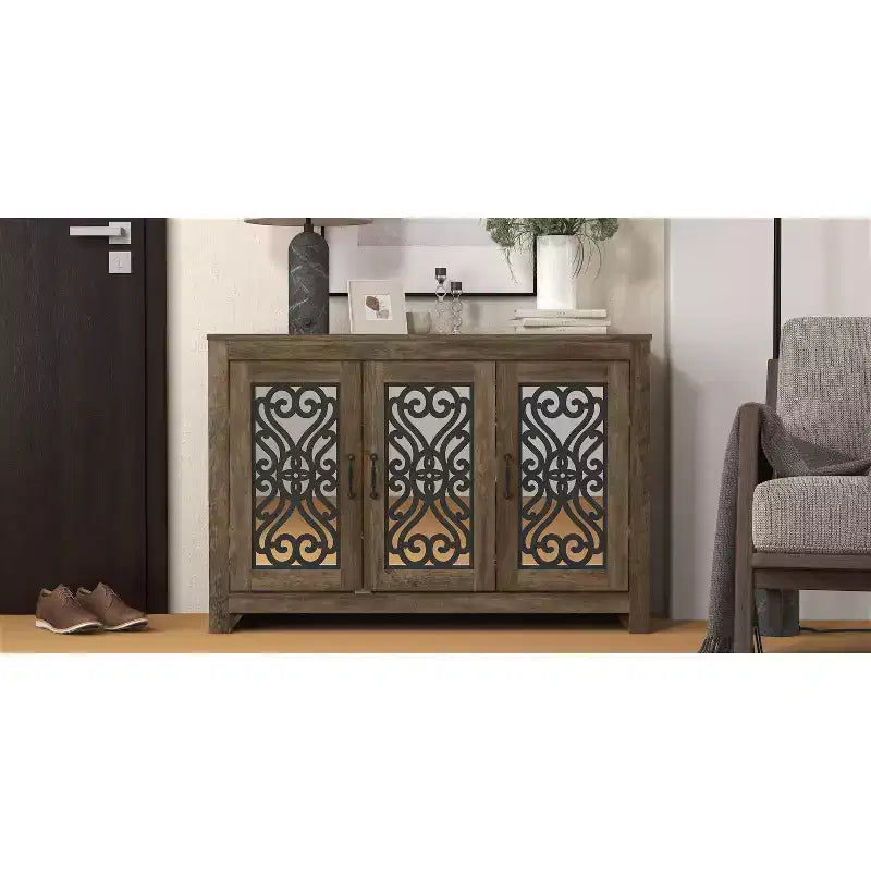 Meuble à chaussures GALANO avec étagères réglables, marron, 44,4 L x 13,5 P x 30 H