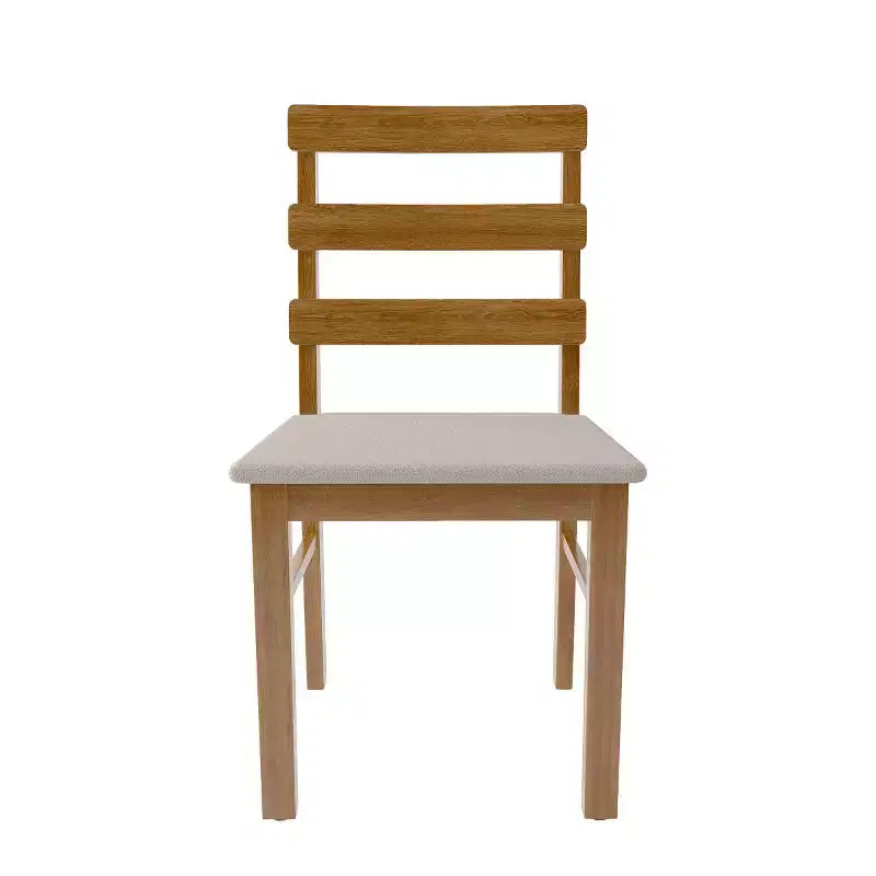 Lot de 2 chaises de salle à manger rustiques en bois massif avec assise rembourrée, chaises classiques sans accoudoirs pour salle à manger ou cuisine - Panipeachy