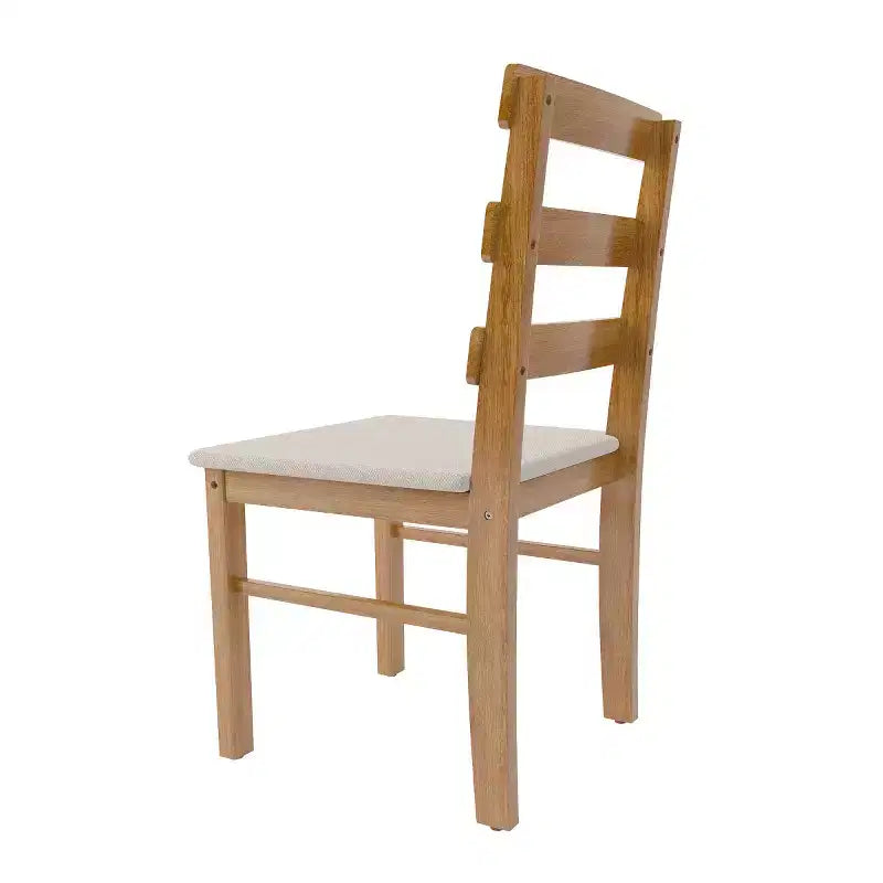 Lot de 2 chaises de salle à manger rustiques en bois massif avec assise rembourrée, chaises classiques sans accoudoirs pour salle à manger ou cuisine - Panipeachy