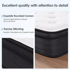 Matelas Whisen 8 Twin Hybrid en mousse à mémoire de forme, ressorts ensachés, fermeté moyenne