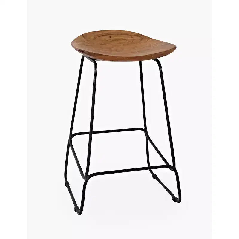 Jofran, tabouret de bar sans dossier en acacia massif Nature's Edge (lot de 3)