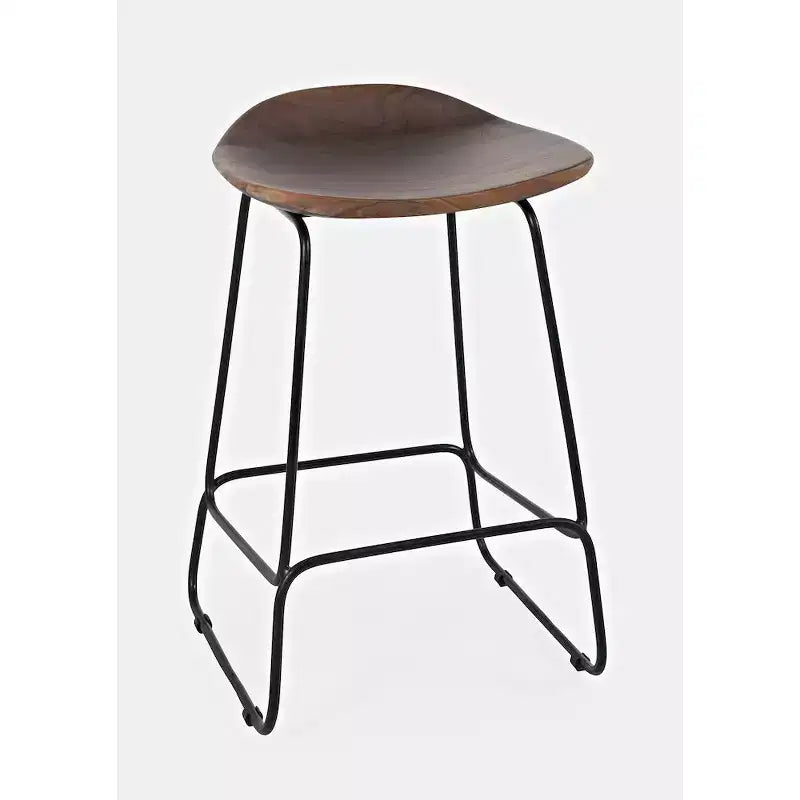 Jofran, tabouret de bar sans dossier en acacia massif Nature's Edge (lot de 3)