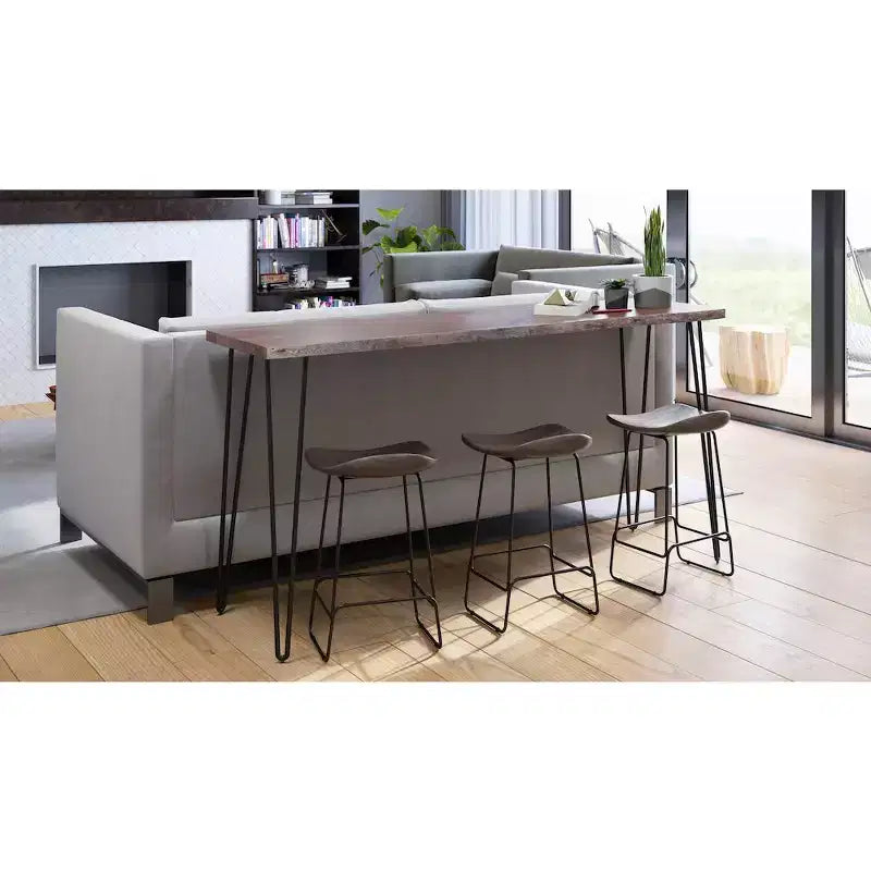 Jofran, tabouret de bar sans dossier en acacia massif Nature's Edge (lot de 3)