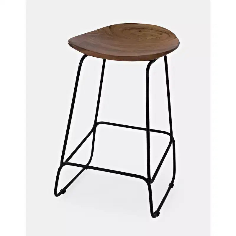 Jofran, tabouret de bar sans dossier en acacia massif Nature's Edge (lot de 3)