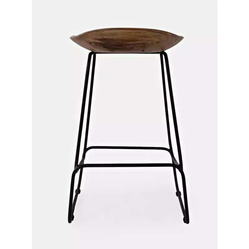 Jofran, tabouret de bar sans dossier en acacia massif Nature's Edge (lot de 3)
