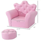 Ensemble canapé pour enfants avec repose-pieds